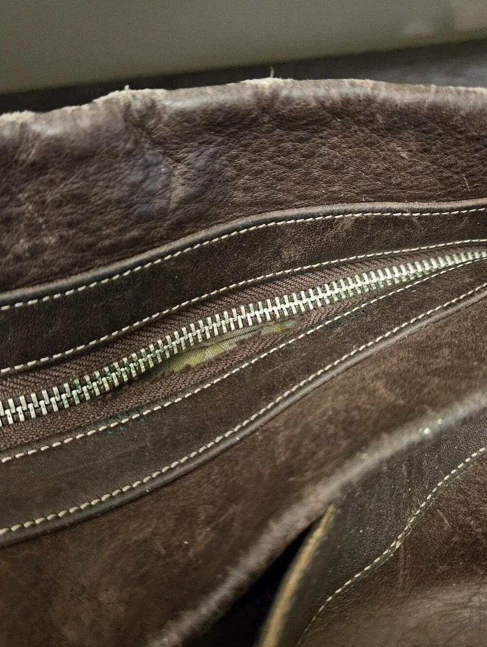 Early Y2K Vintage Coach Brown Leather Slouchy Hobo Shoulder Bag